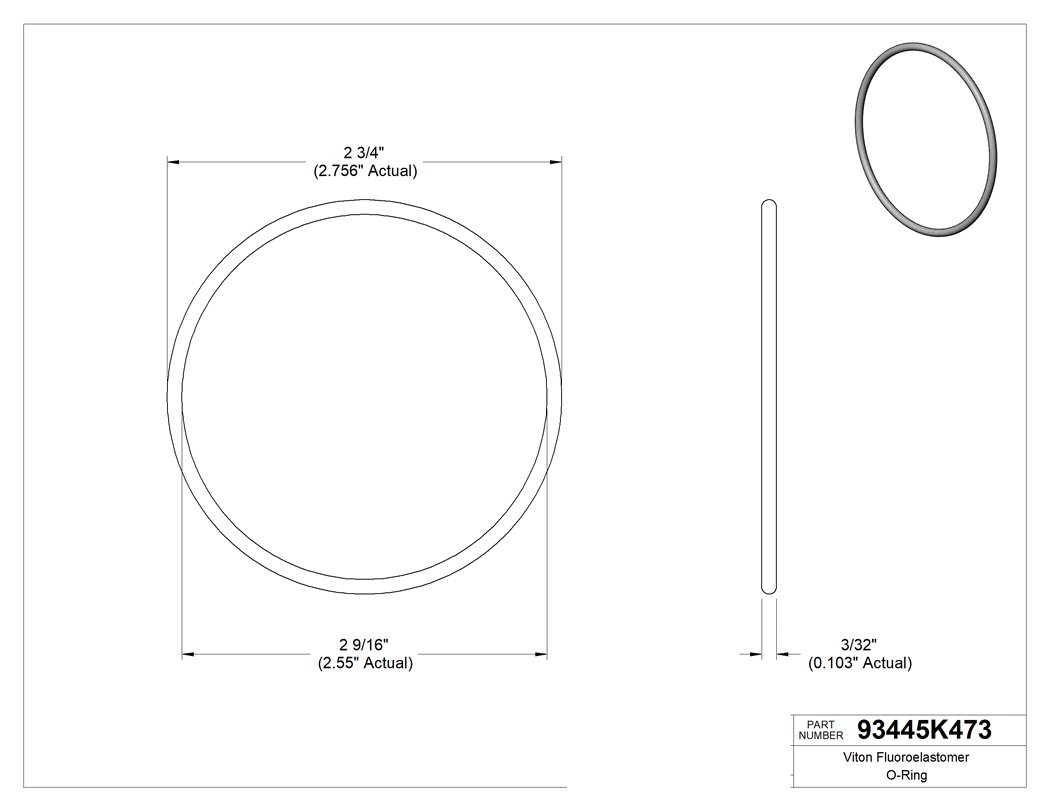 Technical drawing - 93445K473